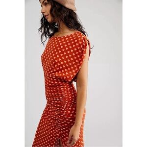 Free People - Lakeside Printed Midi Dress